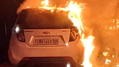 JAMMU NEWS: Brand in car workshop, burning millions of goods