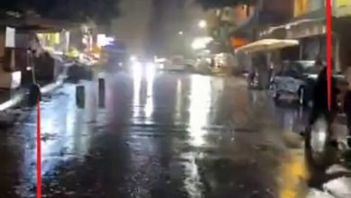 أمطار غزيرة على بعض المناطق في الإسكندرية