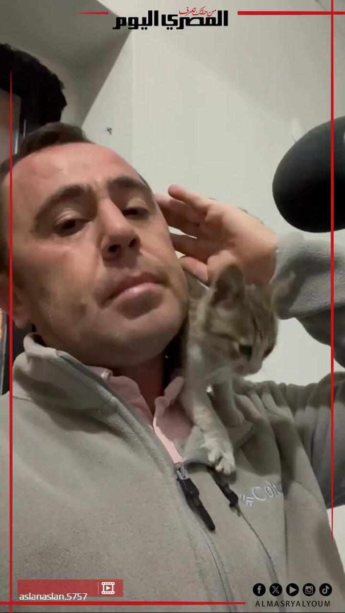 «بتردد وراه الصوت».. قطة صغيرة تصعد على كتف مؤذن أثناء رفعه الأذان بتركيا