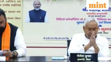 Video: Nitish Kumar’s ‘strange’ hand gesture at Virtual Meet Sparks Row. Tejashwi asks, “Looks CM mentally stable?”
