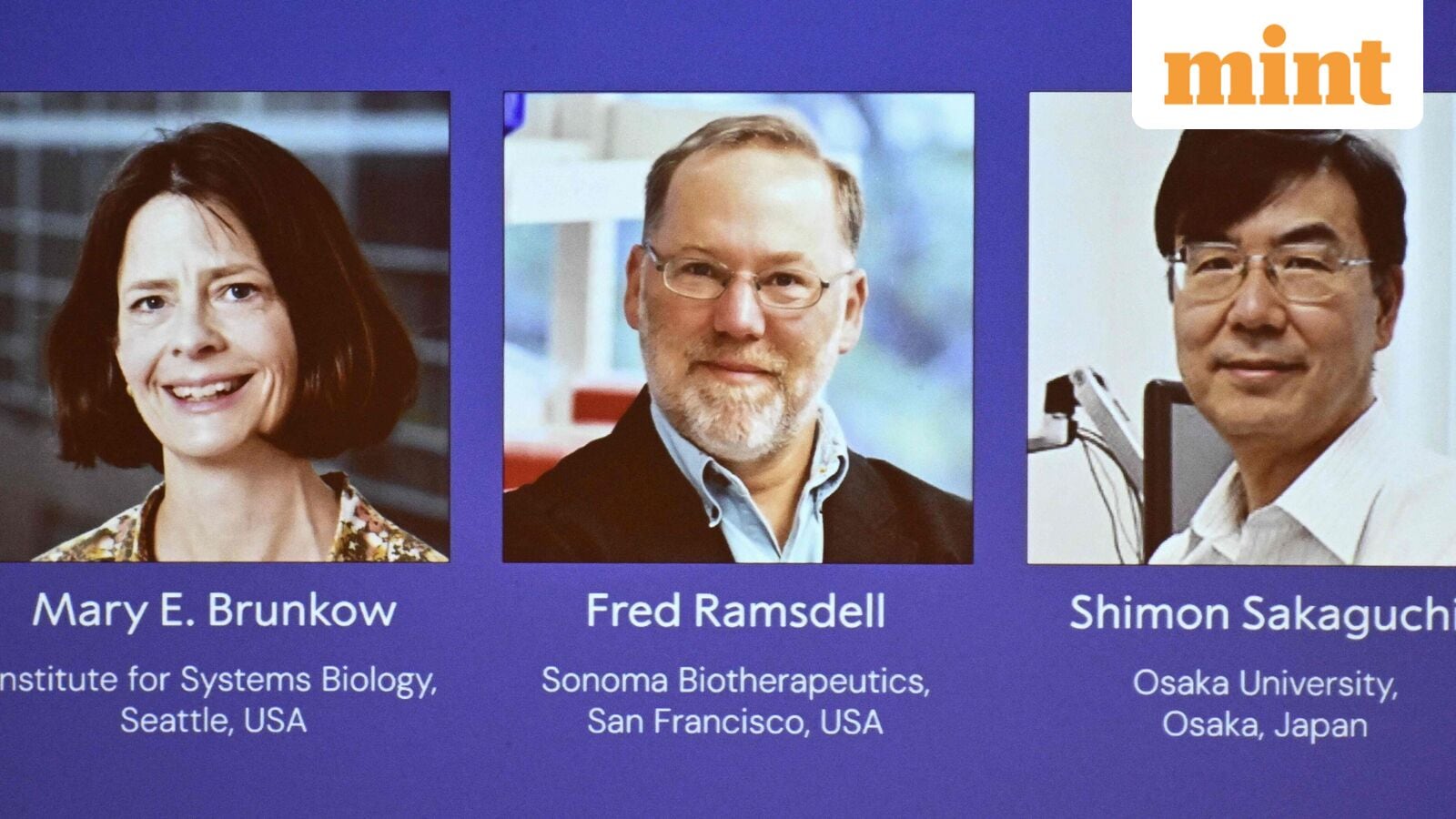 Medicine Nobel 2025 awarded to Mary Brunkow, Fred Ramsdell and Shimon Sakaguchialles on the American Japanese Trio