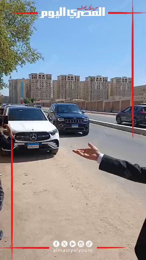 وصول علاء وجمال مبارك إلي ضريح والدهما لإحياء ذكري نصر 6 أكتوبر. تصوير: إيهاب عمران