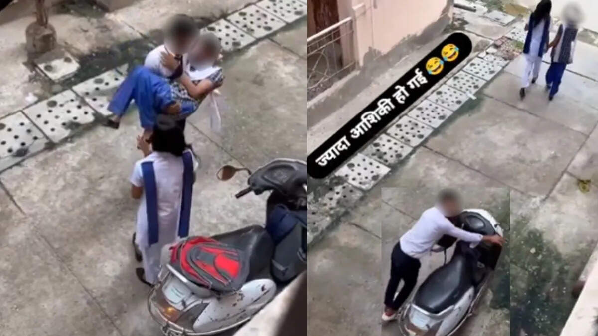 Gen-Z kids went from school viral, with bucket water stopped