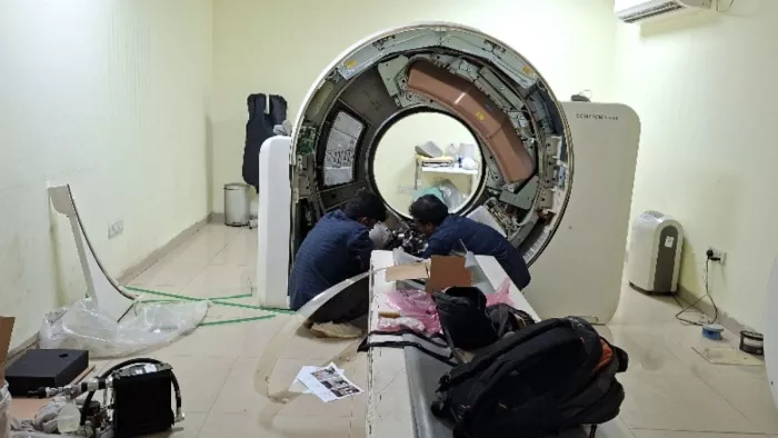 CT Scan Machine -Wan functioning in the District Hospital in Ambedkarnagar stopped the investigation into patients -CT scanning machine failure caused patients in Ambedkarnagar