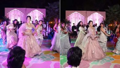 At the wedding, the bride staged a slap on the 90 -year -old Superhit song, video that is on social media viral