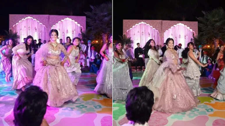 At the wedding, the bride staged a slap on the 90 -year -old Superhit song, video that is on social media viral