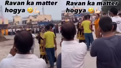 Mythological war in Ramlila like Mahabharata, funny video that goes viral