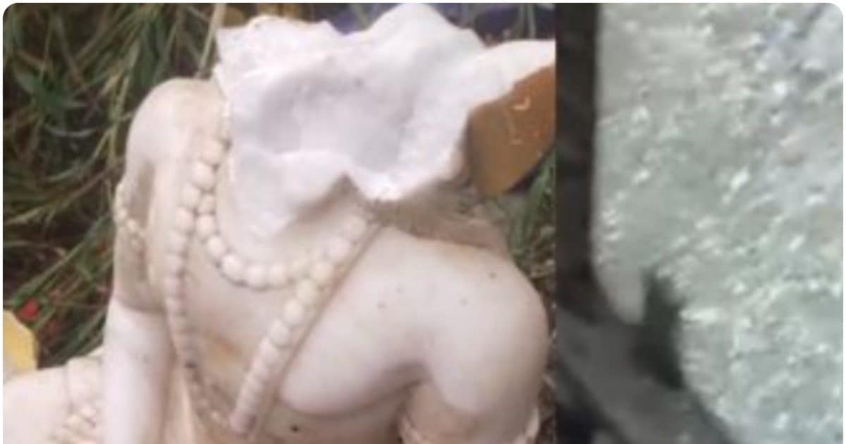 Gujarat: Girkhnath -Temple vandalized on Girnar Hill, the head of the statue also broke