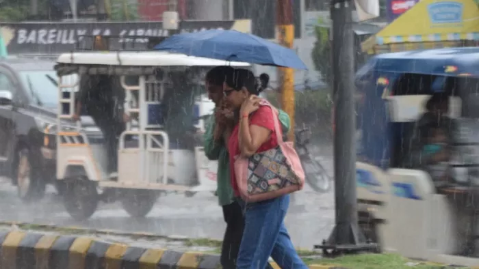Delhi -ncr was rained in the morning, rolled temperature and IMD released warning – NCR Delhi ncr again heavy rain caused water decorating and temperature drops