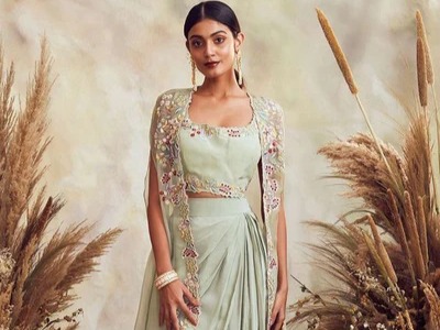 Do this karva chauth with fusion outfits!