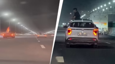 Video of the rich father’s weakened children in the streets of Gurugram Viral! Public fireworks on highway have come into effect police