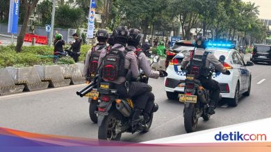 Pansda Metro holds large -scale patrols along the streets of Jakarta