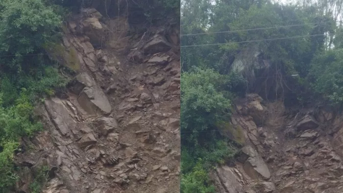 Danger to hanging rocks in Mandi, can an accident like Bilaspur occur again due to negligence of the administration? – Negligence can cause accidents such as Bilaspur -soil shift in Mandi