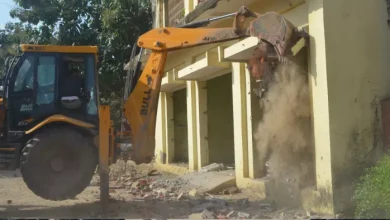 Bulldozer -Action illegal construction was demolished at Cold Storage in Sambhal, SDM said – action done by rules