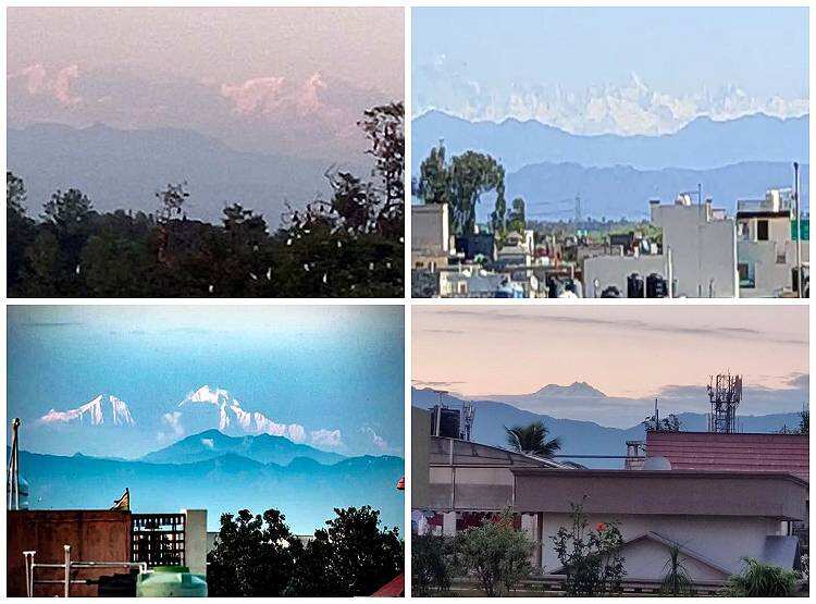 Omg! Giant Himalayan peaks are visible from Madhubani, Bihar, you will be stunned after watching the viral video.