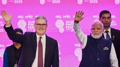 ‘Namaskar Mumbai’: UK PM Keir Starmer Starting Mumbai Fintech Fest address in Hindi – ‘Bahot Khushi Hui’ | watch