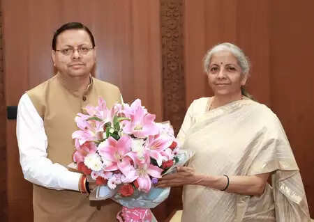 CM Dhami met Finance Minister Sitharaman, expressed gratitude for the support that Uttarakhand received.