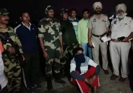 The great success of BSF in Tarn Taran, fell pistols from the drone, a smuggler arrested