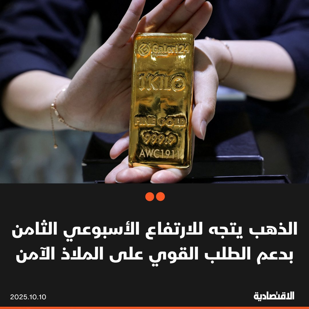 ارتفعت أسعار الذهب اليوم الجمعة متجهة صوب تحقيق ثامن مكاسبها الأسبوعية، مستفيدة من الطلب على…