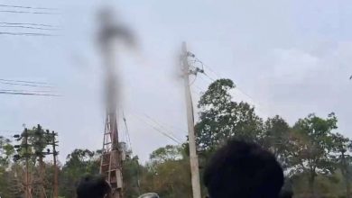 An employee who climbed an electricity pole in Jodhpur got a strong shock! Case after being shot several times see viral video
