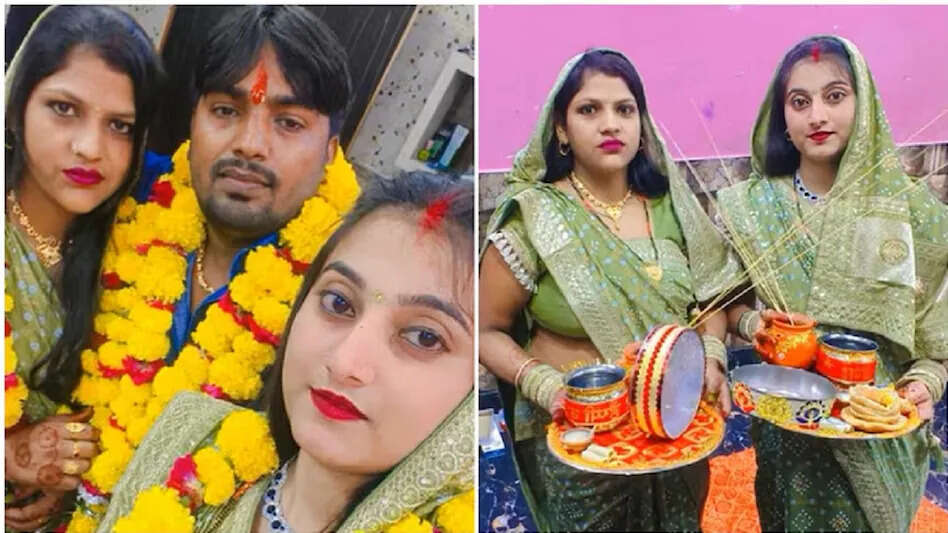Omg! On Karva Chauth, two women held quickly for their husband in the same home, after seeing the viral video, people said, ‘He will become immortal’