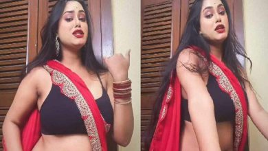 Bhabhi’s daring style has become viral on social media, millions of users have gone crazy after seeing her viral video hot style