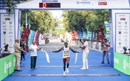 Kenyan runners -up shine in Delhi Half Marathon, Matata and Rengaruk Win titles