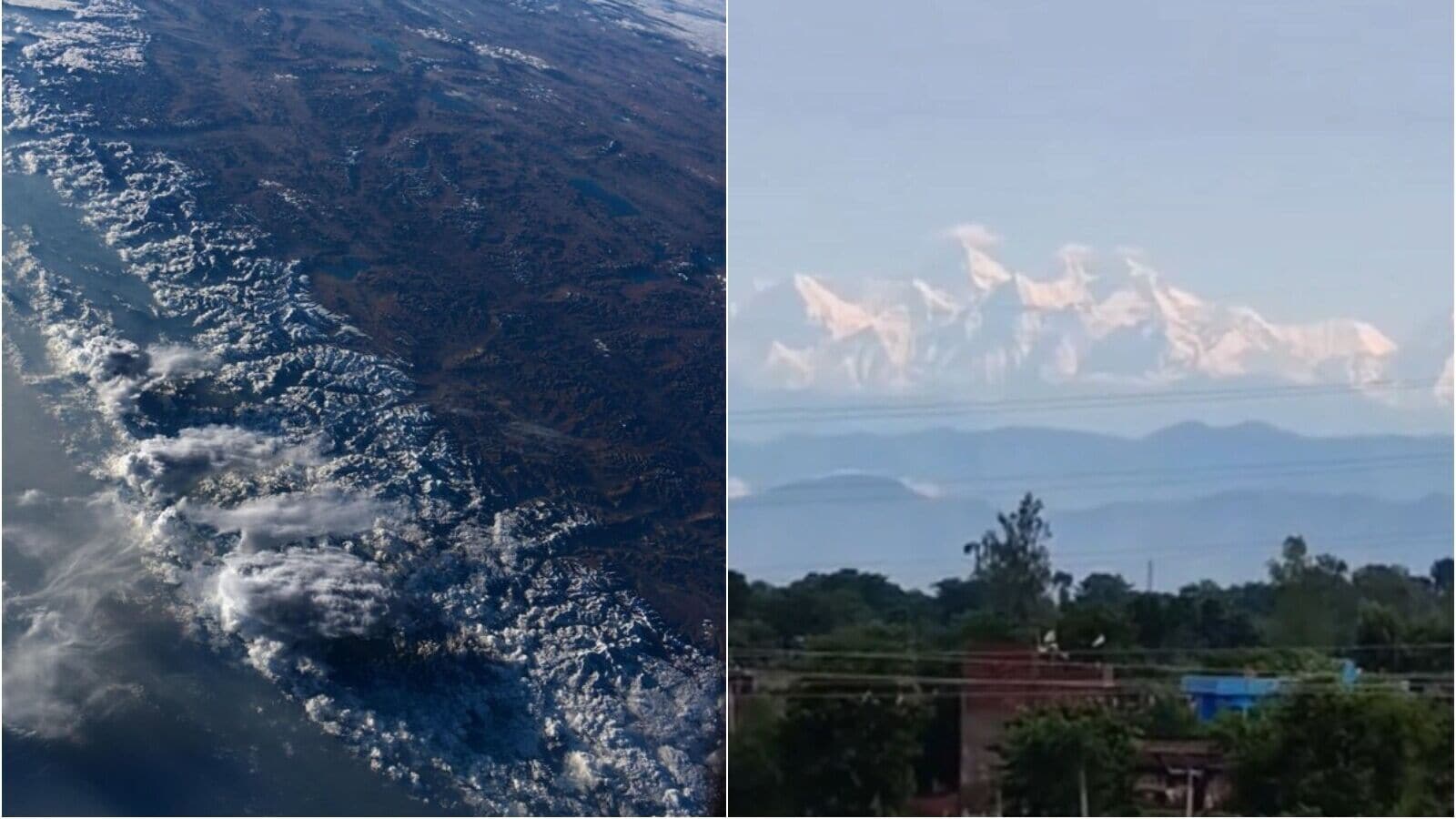 Mount Everest saw from Bihar; Astronaut shares a beautiful view of Himalayas from space: see viral photos