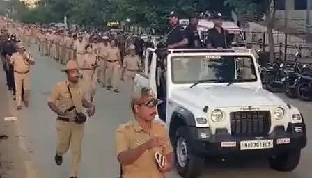 Chamarajanagar Ganpati impulsion: security stretch, 709 policemen deployed, and supervision is maintained by drones