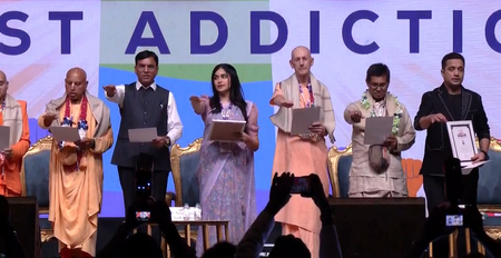 Minister of the Union Mansukh Mandaviya praised the drug diction campaign of the drug addict Iscon