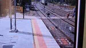Ashwani became an angel, saved a woman’s life by jumping in front of a moving train; Incident captured in CCTV