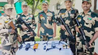 Amritsar: BSF soldiers seized 5 drones, heroin and pistols