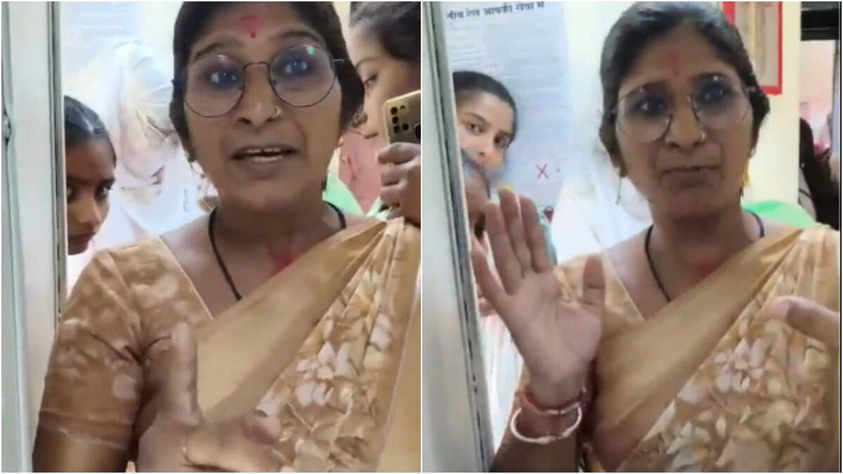 “My brother is a loco pilot …” Another woman caught a travel ticket in the train, a fierce clash with tte, see viral video here