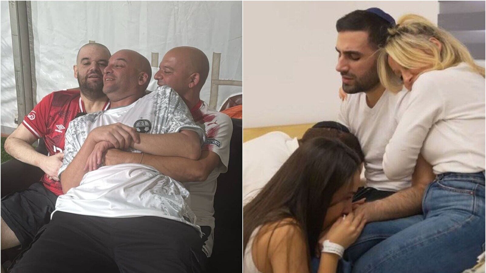 PHOTOS: Tears and relief such as liberated Israeli hostage families embrace after two years in captivity