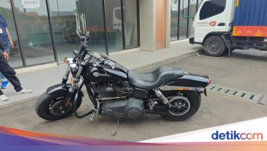 Harley stole from the parking space in the mall in Central -Jakarta, found a day later in Bekasi
