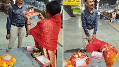 “It’s called a woman …” When the Loco pilot did not get leave, the woman reached the station herself to break her quickly, see viral video here