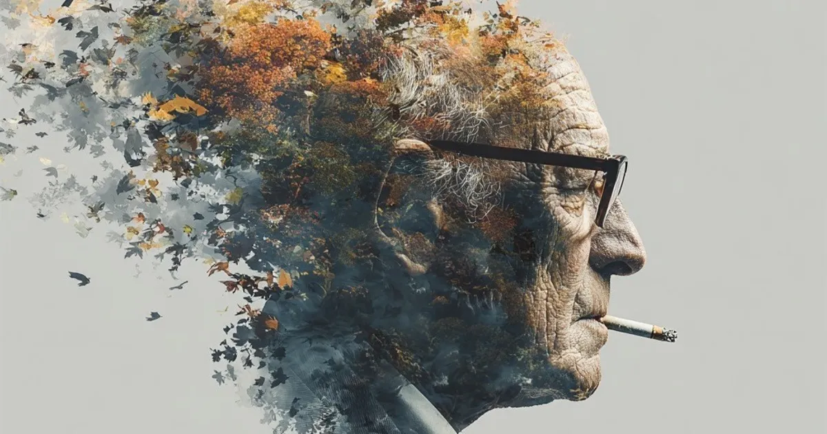 To quit smoking, even in the late stage, protected from senile dementia
