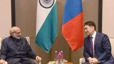 Vice President Radhakrishnan meets the Mongolian president, discusses bilateral relations