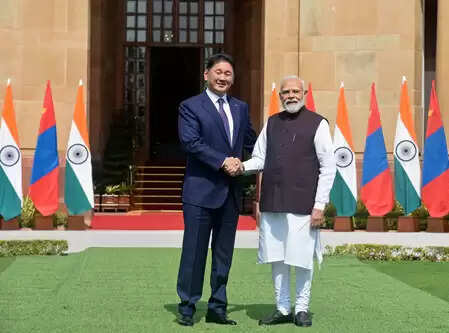 The Mongolian President Khurelsukh Ukhna met Premier Modi, discussed many issues