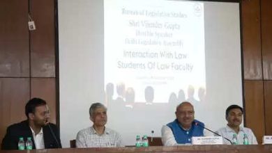 Delhi Assembly Speaker Vijendra Gupta interacted with DU Law students