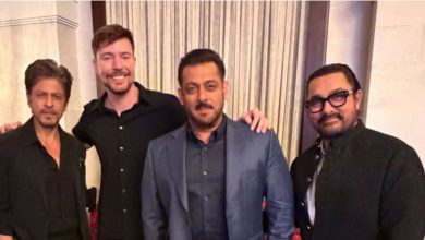 MrBeast sparks frenzy after posing with Shah Rukh Khan, Salman Khan and Aamir Khan | See photo
