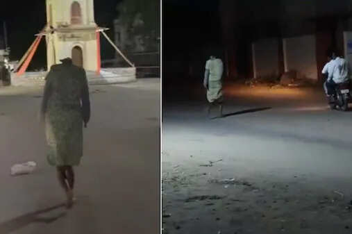 Panic of Sarkate in Tonk! A headless man was seen wandering on a deserted road in the dark of night, bystanders screamed, watch video