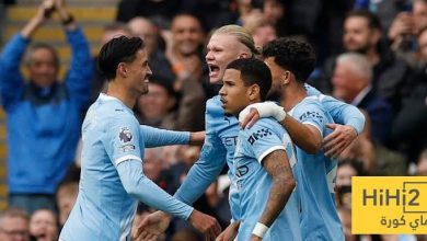 ترتيب الدوري الانجليزي بعد فوز مانشستر سيتي على ايفرتون