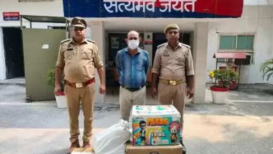 Noida Police seized 43 kg of illegal fireworks, one accused was arrested