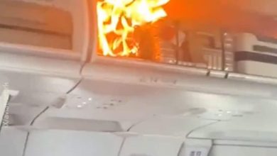 Power bank caught fire at an altitude of 10,000 meters, flames rose from the bag kept in the plane, scary video