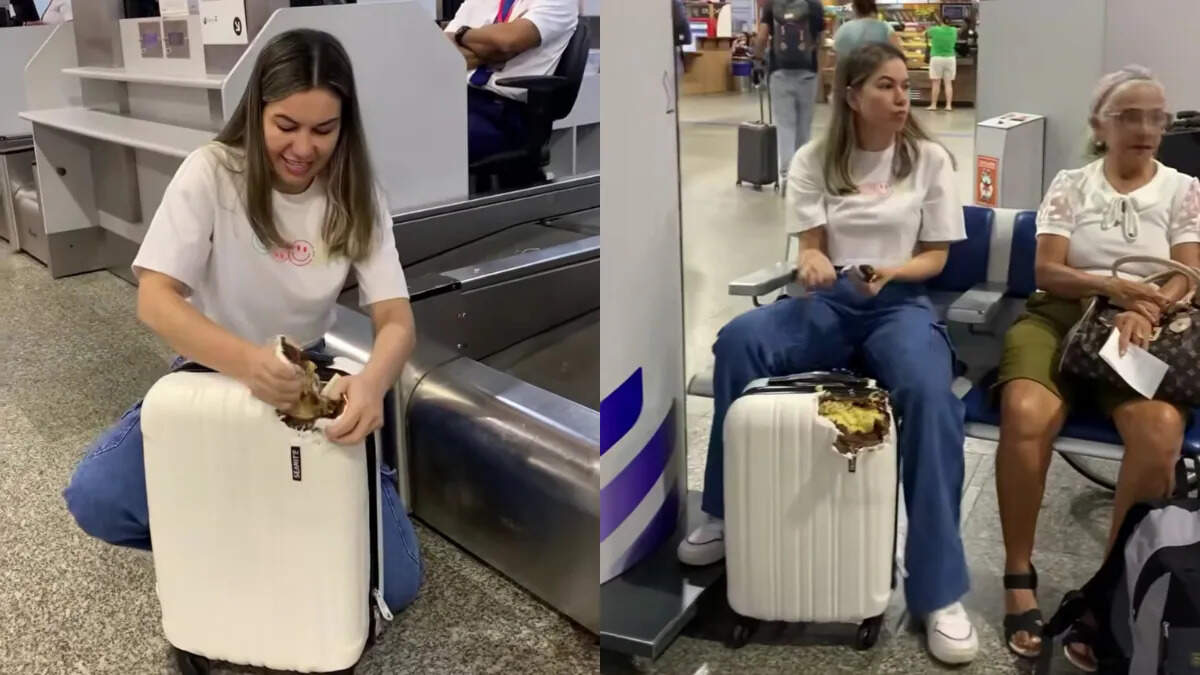 Woman uses amazing trick to save money at airport, watch viral video to save thousands of rupees on snacks