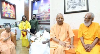 Chief Minister Yogi meets saints on Diwali, gives gifts – Yogi Adityanath meets saints on Diwali offers gifts