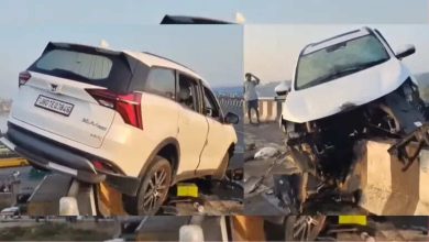 XUV goes out of control in Ranchi, hits bridge just inches before falling – everyone’s breath held after watching video