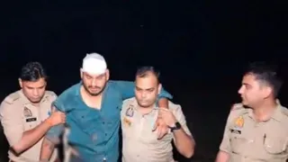 Friend’s killer runs away after snatching pistol from Greater Noida Police, crook’s leg becomes target in encounter – greater Noida drunken man shoots friend tries to flee and steals police pistol