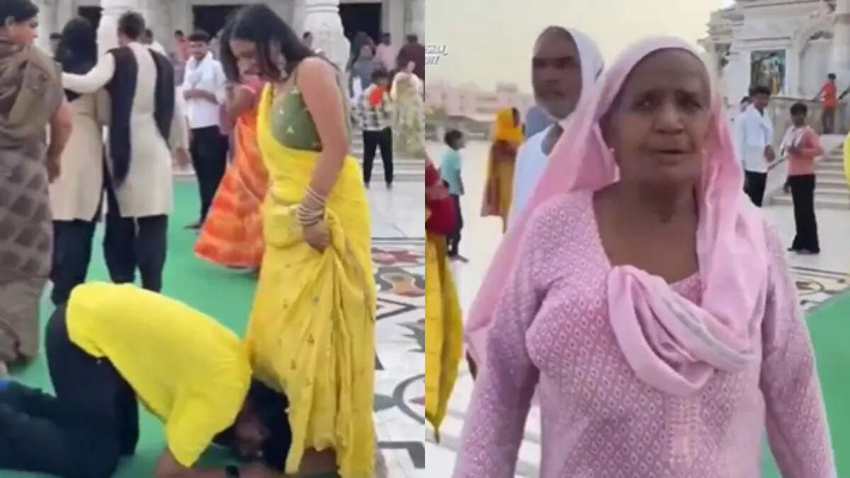 He bows at the woman’s feet, grandmother did not like the boy’s actions, see what happens next